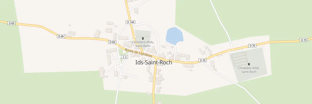 Plan du 2 Rte de Lignières à Ids-Saint-Roch
