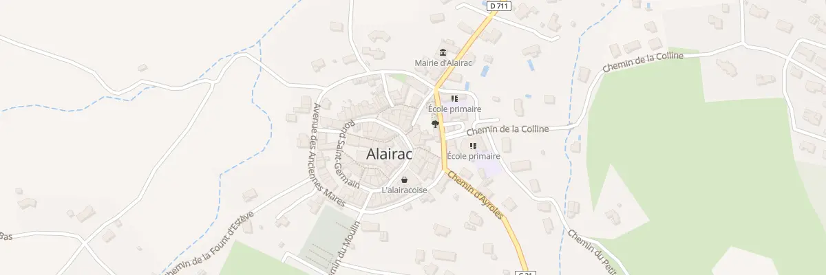 Plan du 14 Le Village à Alairac