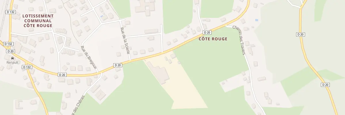 Plan du 19 Rue de Côte Rouge au Rouget-Pers