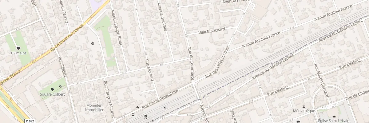 Plan du 1 Rue des Arts à Colombes