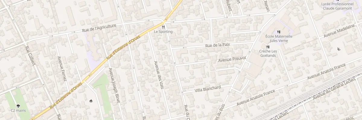 Plan du 17 Rue du Commerce à Colombes