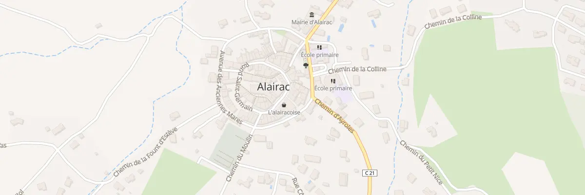 Plan du 22 Le Village à Alairac