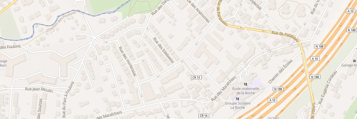 Plan du 2 Rue des Edelweiss à Villebon-sur-Yvette