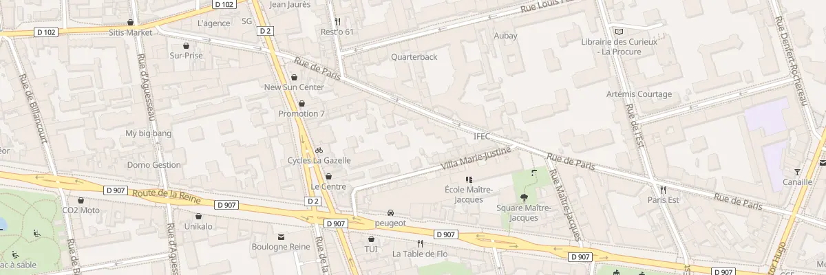 Plan du 73 Rue de Paris à Boulogne-Billancourt