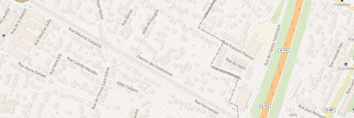 Plan du 43B Rue du Noyer Mulot à Franconville