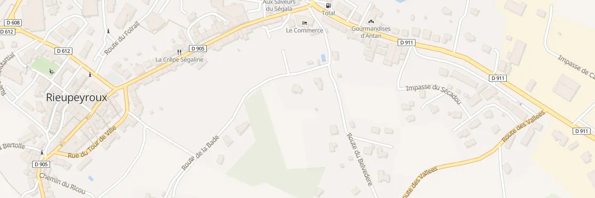 Plan du 3 Che de la Bade à Rieupeyroux