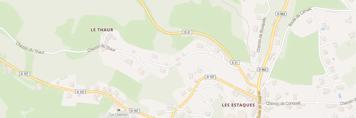 Plan du 210 Che du Thaur à Decazeville