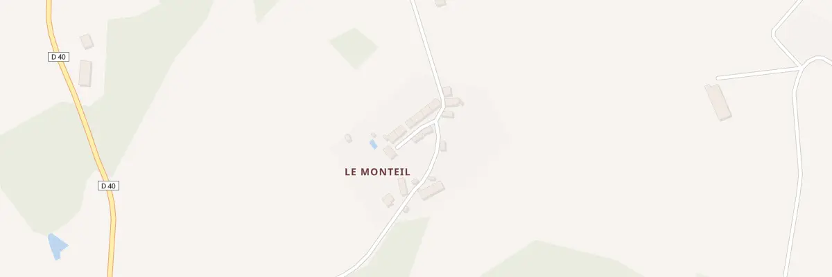 Plan du 22 Le Monteil à La Chaussade