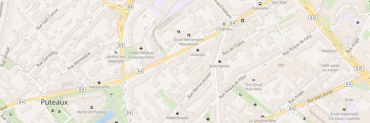 Plan du 101 Rue de la République à Puteaux
