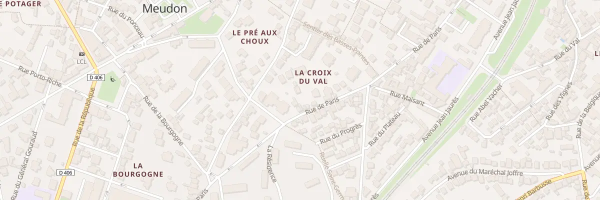 Plan du 76 Rue de Paris à Meudon