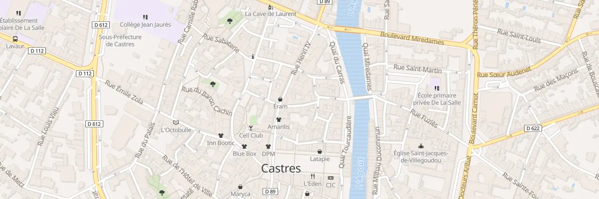 Plan du 6 Rue Pierre Borel à Castres