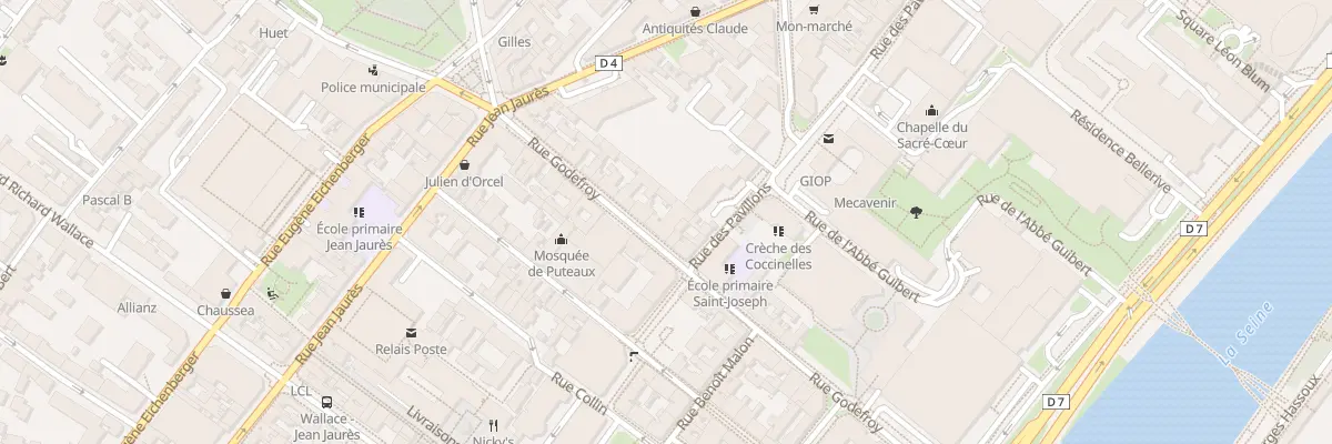 Plan du 30 Rue Godefroy à Puteaux