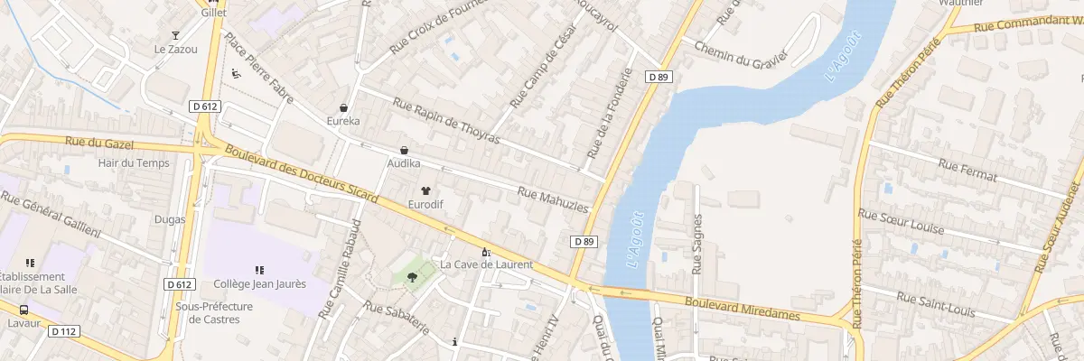 Plan du 10 Rue Mahuzies à Castres