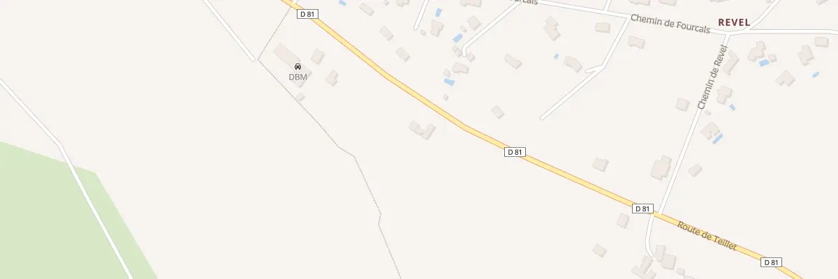 Plan du 116 Rte de Teillet à Fréjairolles