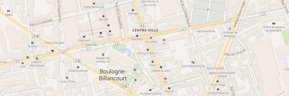 Plan du 132 Bd Jean Jaurès à Boulogne-Billancourt