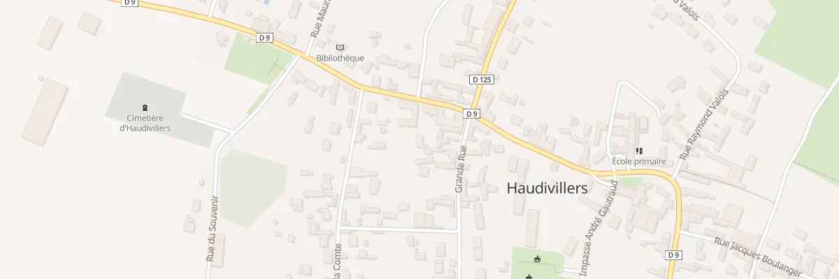 Plan du 4 Gr Grande Rue à Haudivillers