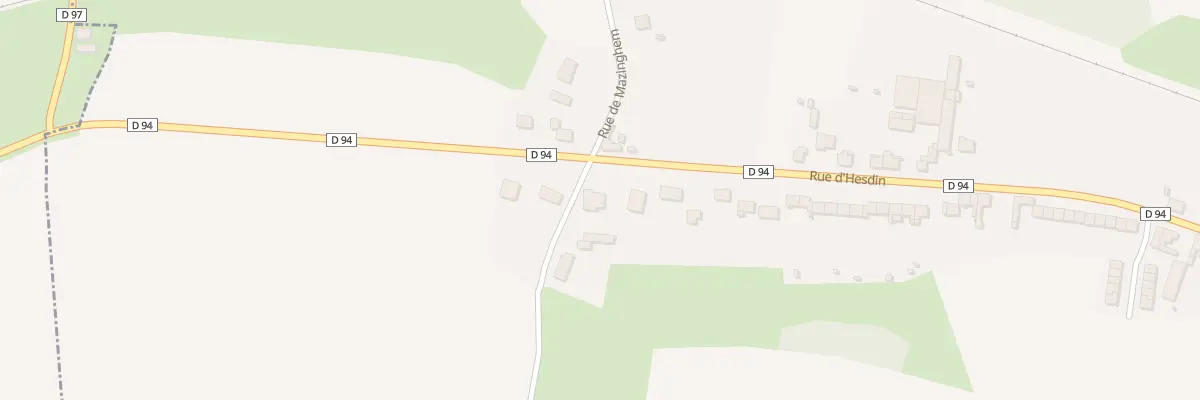 Plan du 1068 Rue d’Hesdin à Anvin