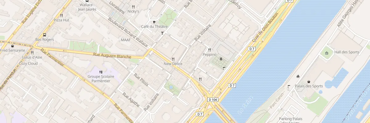 Plan du 36 Rue Voltaire à Puteaux