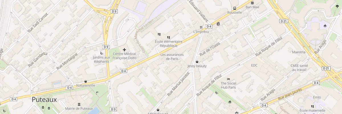 Plan du 97 Rue de la République à Puteaux