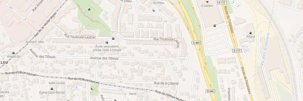 Plan du 8 Av des Tilleuls à Massy