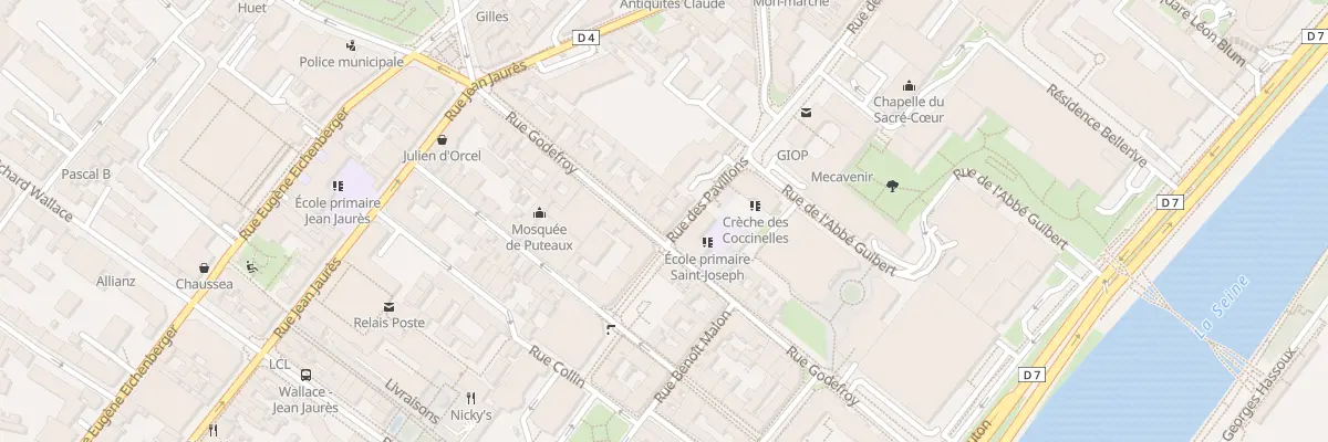 Plan du 28 Rue Godefroy à Puteaux