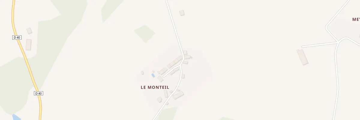 Plan du 8 Le Monteil à La Chaussade