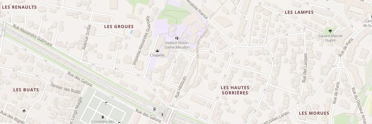 Plan du 10 Rue Hédouin à Meudon