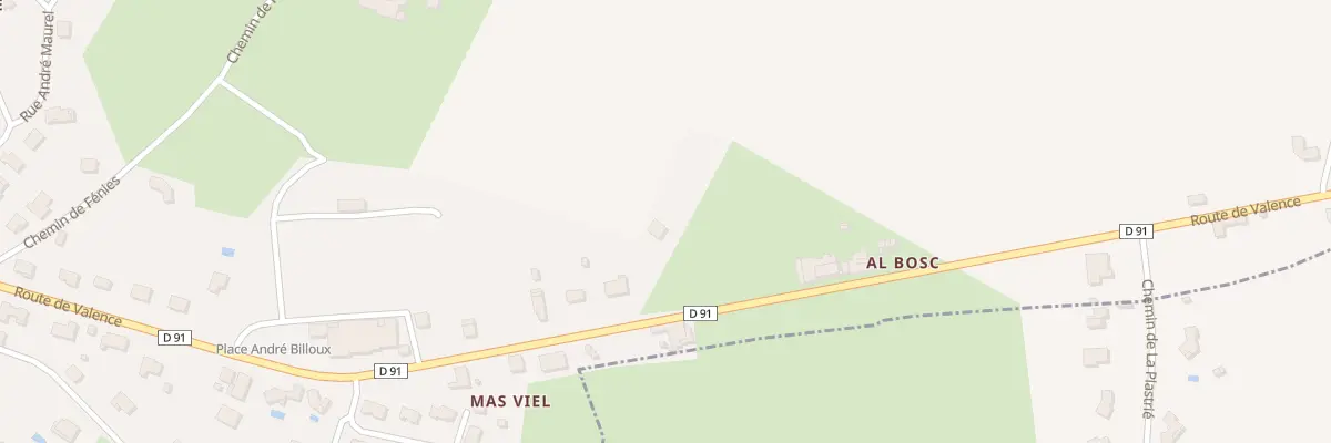 Plan du 27 Rte de Valence à Valderiès