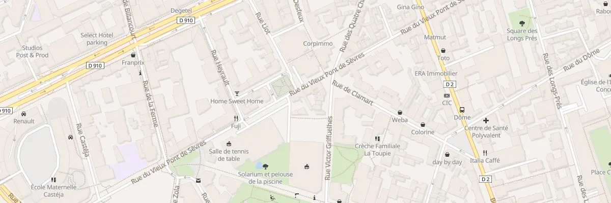 Plan du 161 Rue Vieux Pont de Sevres à Boulogne-Billancourt