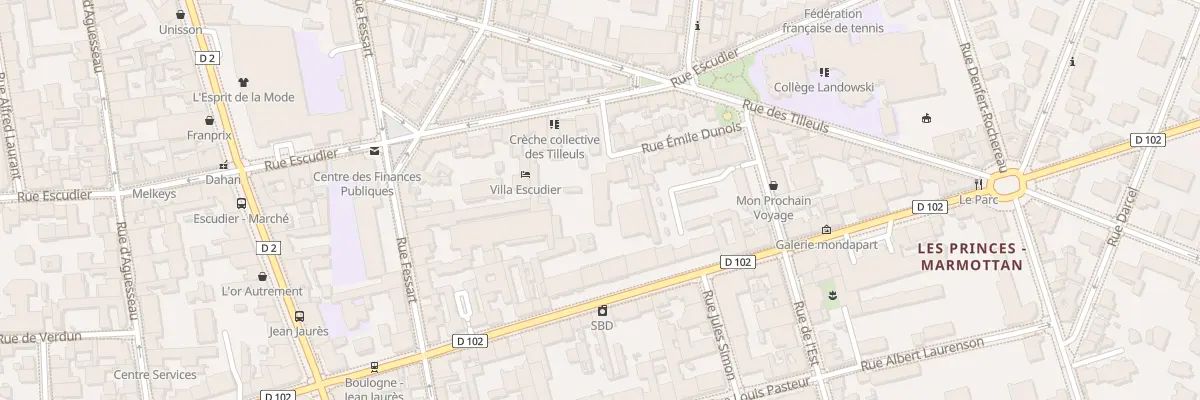 Plan du 21 Rue Emile Dunois à Boulogne-Billancourt