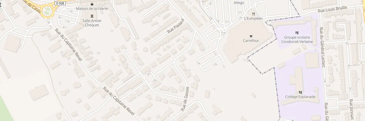 Plan du 28 Rue de Savoie à Saint-Martin-lez-Tatinghem