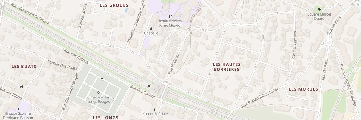 Plan du 23 Rue Hédouin à Meudon