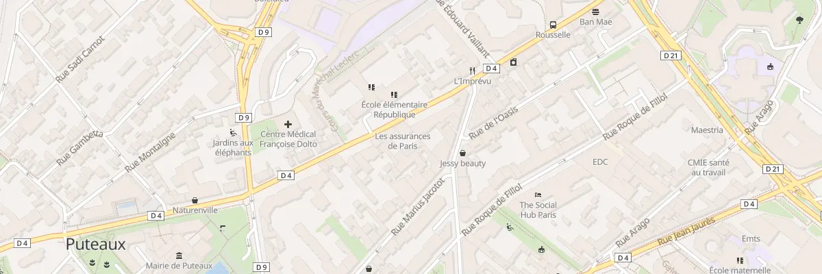 Plan du 95 Rue de la République à Puteaux