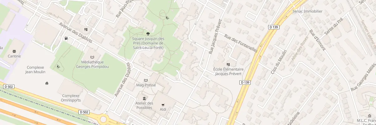 Plan du 10 Rue Francois Couperin à Saint-Leu-la-Forêt