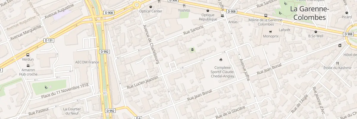 Plan du 16 Rue Lucien Jeannin à La Garenne-Colombes
