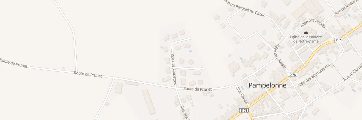 Plan du 4 Rue des Alouettes à Pampelonne