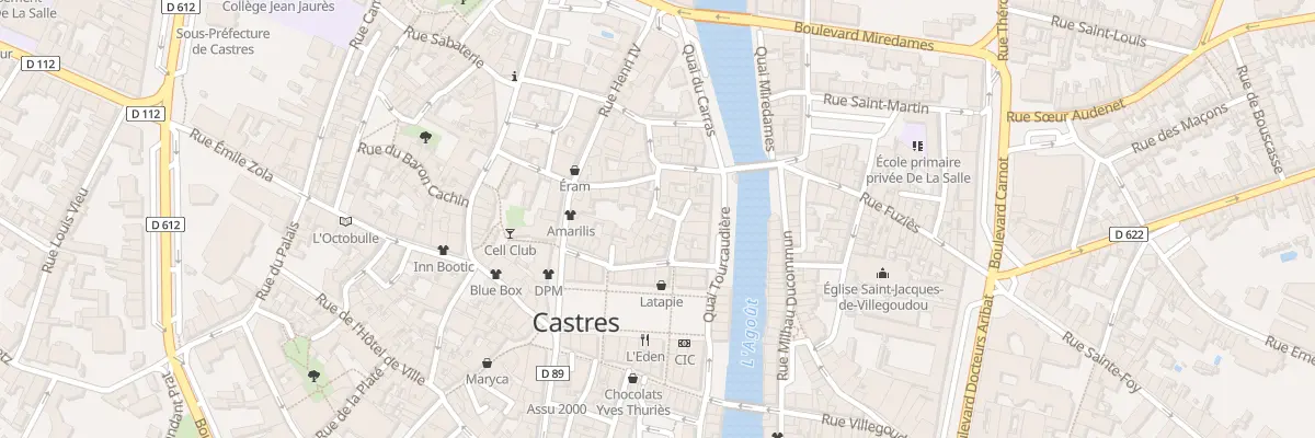 Plan du 14 Rue Malpas à Castres
