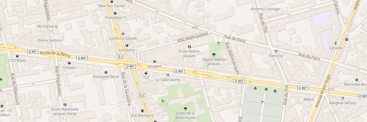 Plan du 70 Rte de la Reine à Boulogne-Billancourt