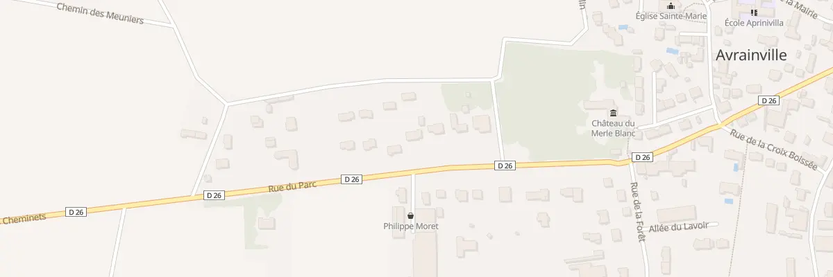 Plan du 9 Rue du Parc à Avrainville