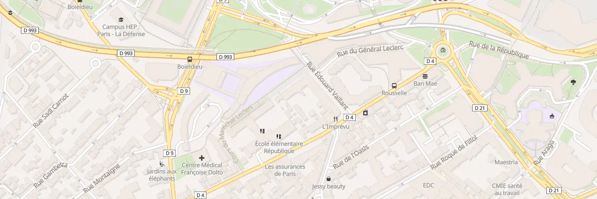 Plan du 9 Rue Edouard Vaillant à Puteaux