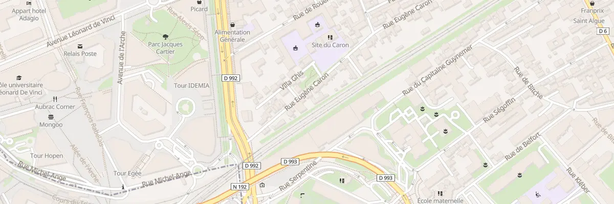 Plan du 87B Rue Eugène Caron à Courbevoie