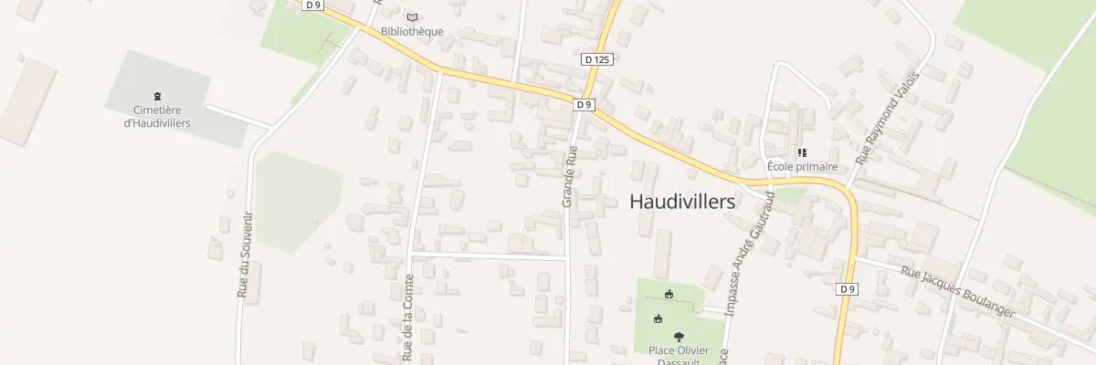 Plan du 8 Gr Grande Rue à Haudivillers