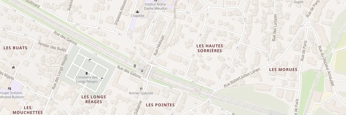 Plan du 10 Rue Alexandre Guilmant à Meudon
