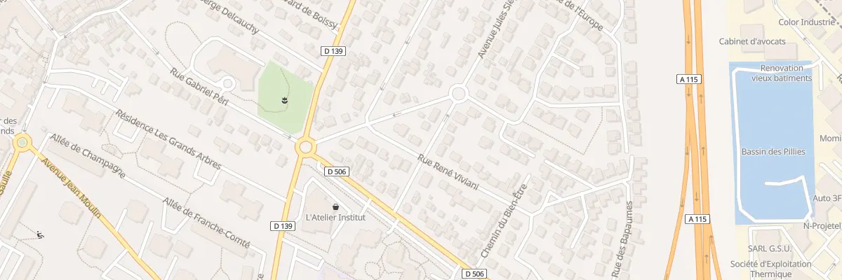 Plan du 9 Rue Rene Viviani au Plessis-Bouchard
