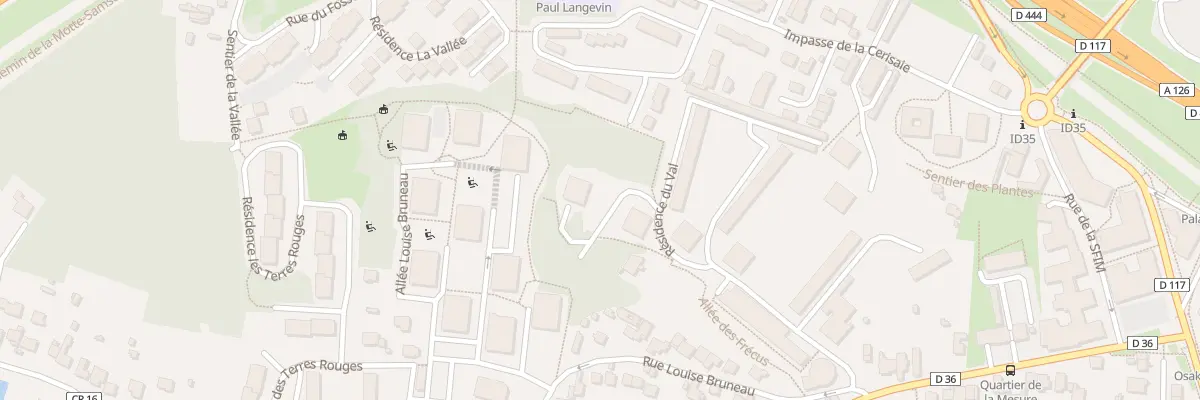 Plan du 2 Rue Louise Bruneau à Palaiseau