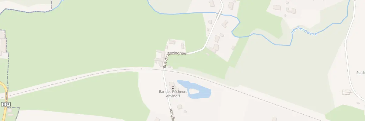 Plan du 1490 Rue de Mazinghem à Anvin