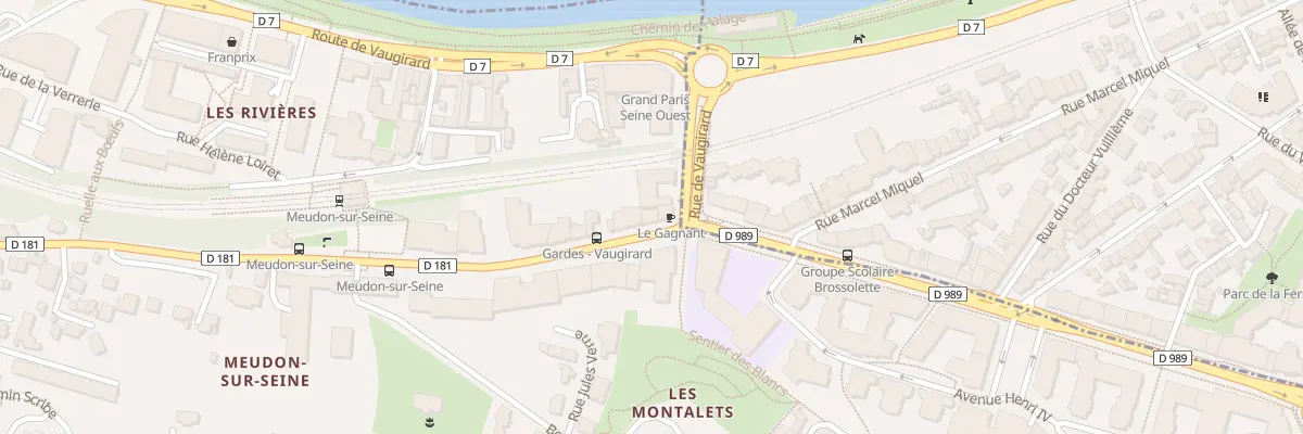 Plan du 2 Rte des Gardes à Meudon