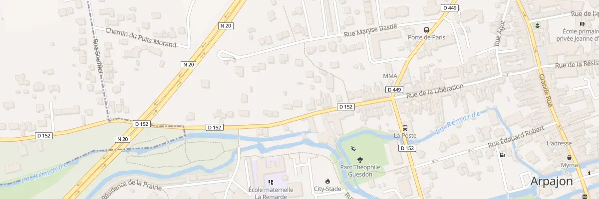 Plan du 58T Rue de la Libération à Arpajon