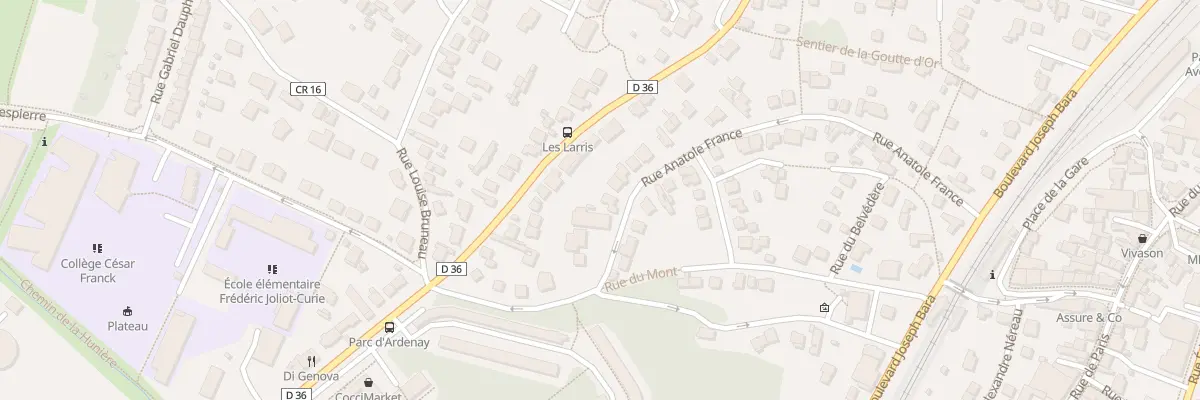 Plan du 46 Rue Anatole France à Palaiseau