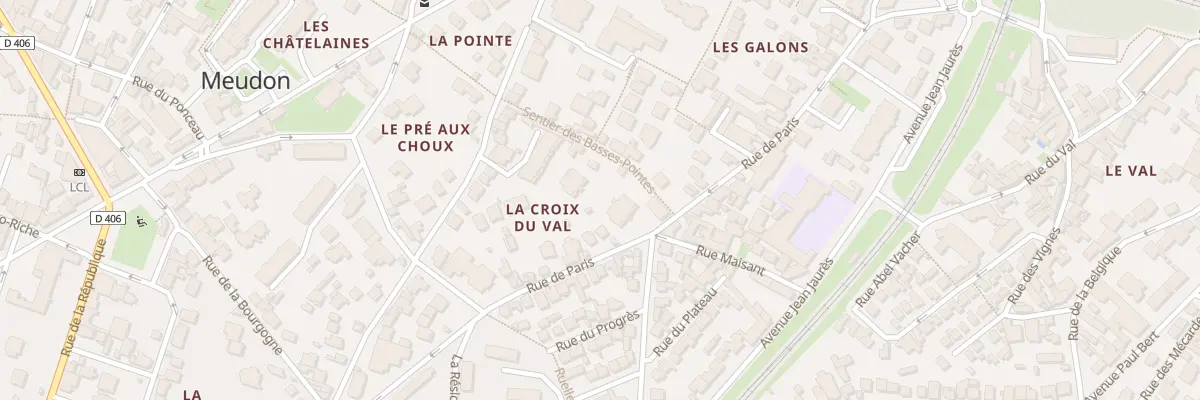 Plan du 64 Rue de Paris à Meudon